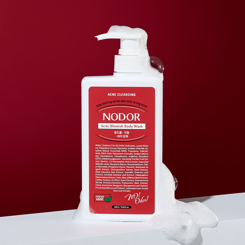 NODOR All-in-One Mildly Acidic Body Wash Nonenal Odor Removal Cooling Body Cleanser 460ml