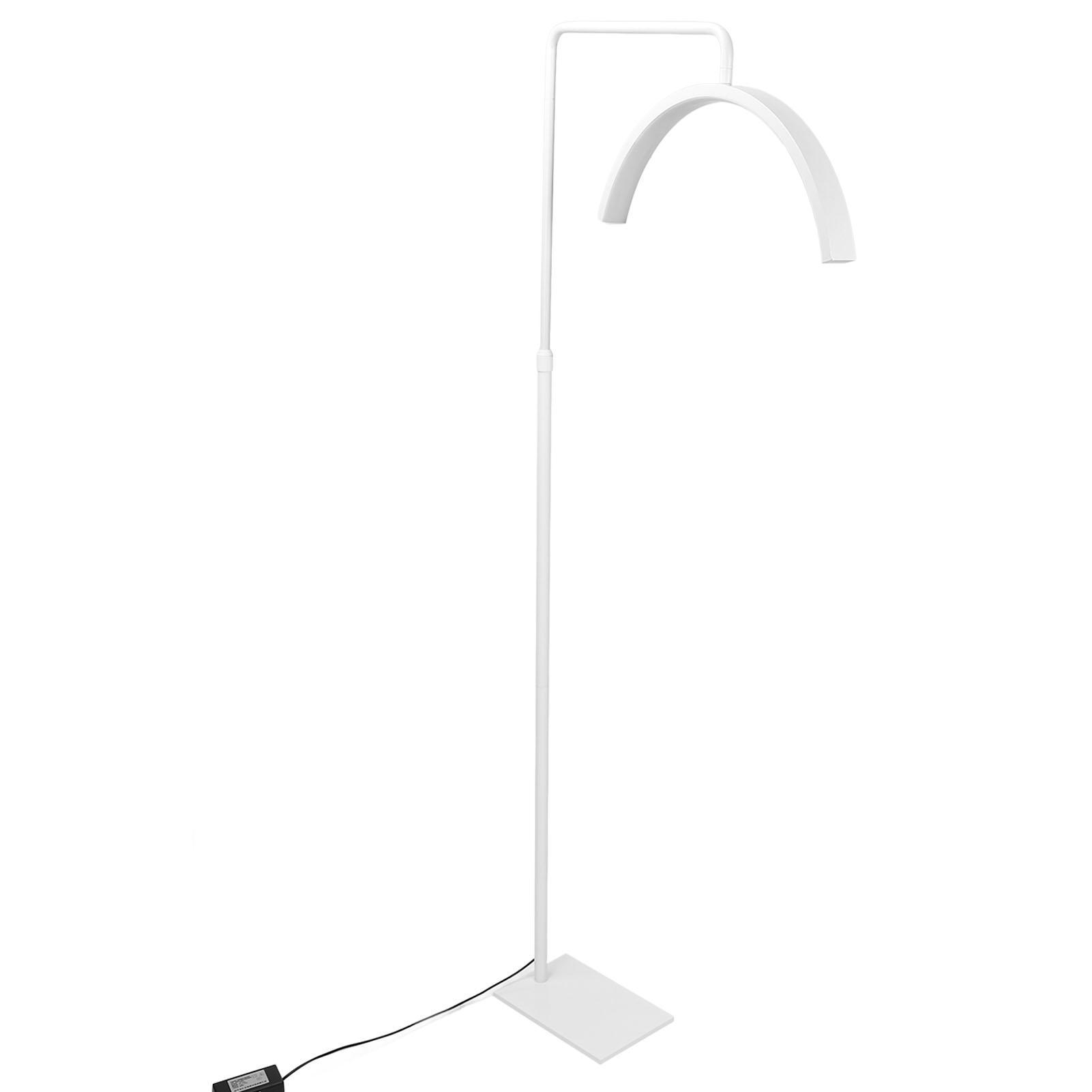 

20-дюймовый напольный светильник в форме полумесяца 3300‑6500K 200 шт. светодиодных чипов белого цвета на шесте для татуировки бровей EU Plug