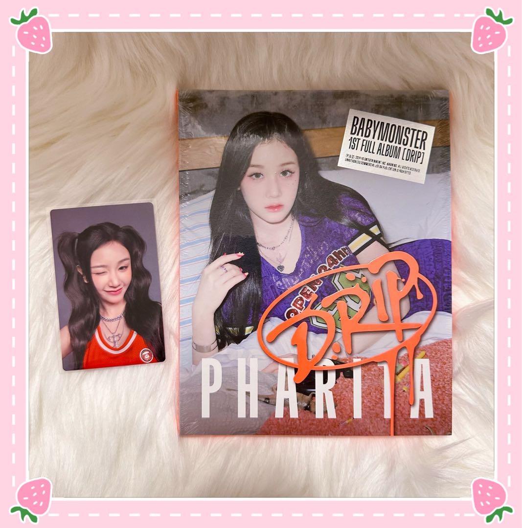 

[USED] BABYMONSTER DRIP Album Parita CD Bonus A Trading Card