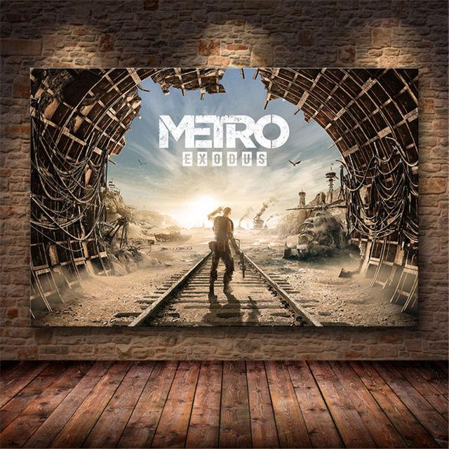 Metro Exodus Game Plakát Umění Malba na plátně Nástěnné umění Moderní obývací pokoj Domov Ložnice Bar Restaurace Dekorace Tisk Obraz