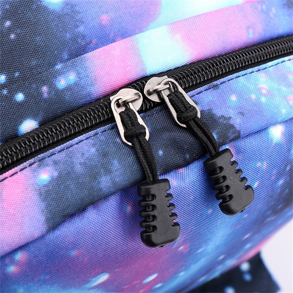 Movie Peripheral Print Backpack, School Bag Student Campus With Plush Ball Backpack