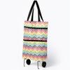 Faltbare Trolley-Taschen, Einkaufswagen-Einkaufstasche mit Rädern, 2-in-1-faltbarer Einkaufswagen für Zuhause, Supermarkt, langlebige Tasche