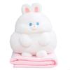 Multifunctional Plushie Pillow Blanket With Capybara Hamster Design For Home Office Travel Use P9YB