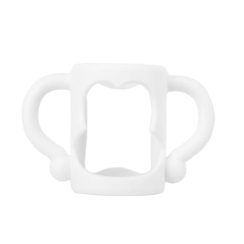 Agarre para Biberón Fonney, Agarre de Silicona para Vaso con Boquilla - Portabiberón con Mango de Fácil Agarre, Enseña al Bebé a Sostener el Biberón, Portabiberón para Bebé S