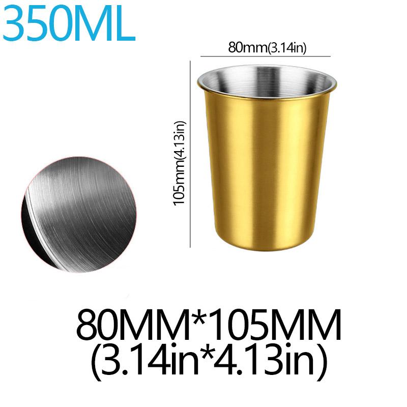 350/500ml 304 Stainless Steel Metal Cup Beer Cups Wine Coffee Household Office Bar Travel Camping Mugs Drinking Coffee Tea Mug