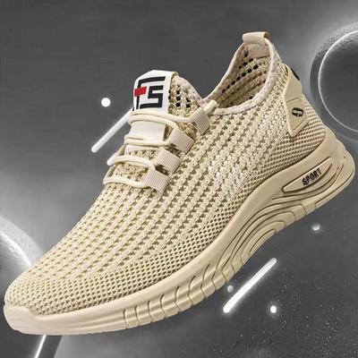 Spring and Autumn Network Shoes Men's Shoes 2025 Leisure Sports Mesh Breathable Anti Slip Lightweight Running Shoes