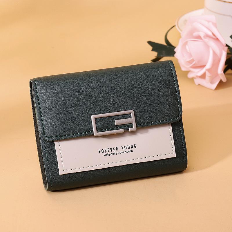 Short Ladies' Small Wallet Mini Card Wallet Student Coin Purse