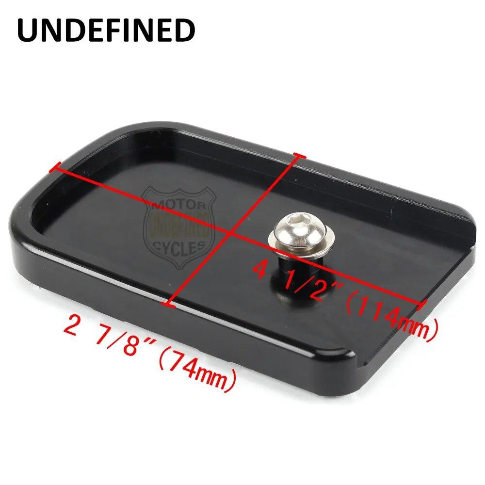 Bremspedal-Pad-Abdeckung, CNC, große Fußrasten-Pads für Harley Touring Road King Electra Street Glide Softail Fat Boy Dyna FLD Trike