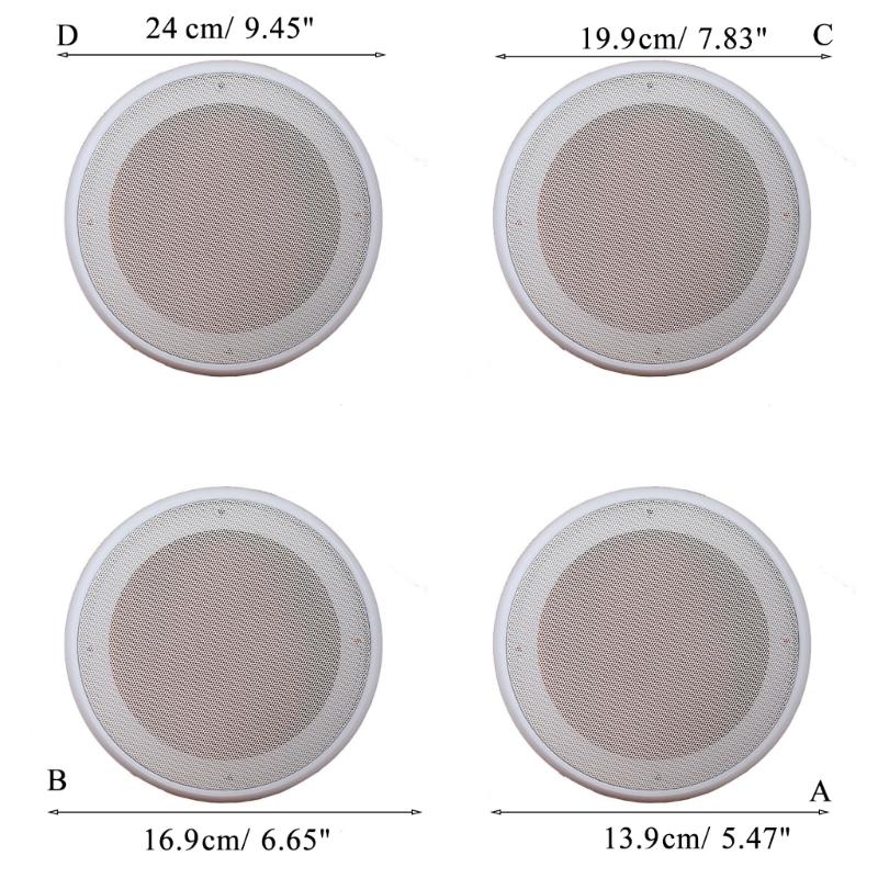 4inch / 5inch / 6.5inch / 8inch Ceiling Speaker Grill Enclosure Net Subwoofer Protective Grill Circle Guard Preserve Net