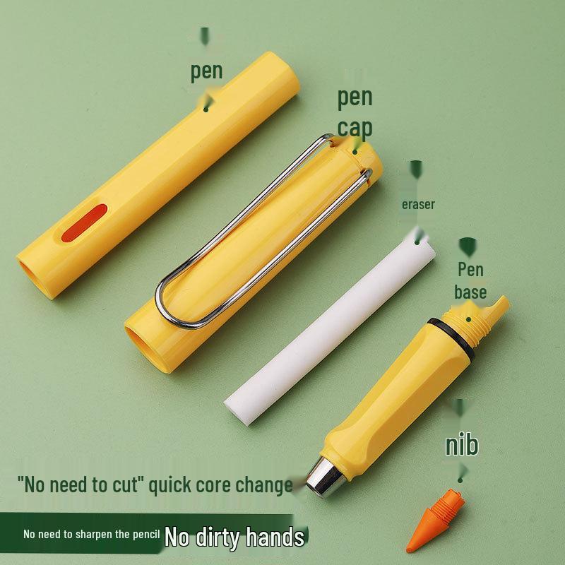 12-Farben Ausradierbare Buntstifte für Kinder - Kein Anspitzer erforderlich, Ewig Farbige Minen für Schülerzeichnungen