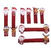 8 Pcs Refrigerator Door Handle Covers Anti Skid Christmas Decorations Handle Cover Keep Off Oil Stain Fingerprint