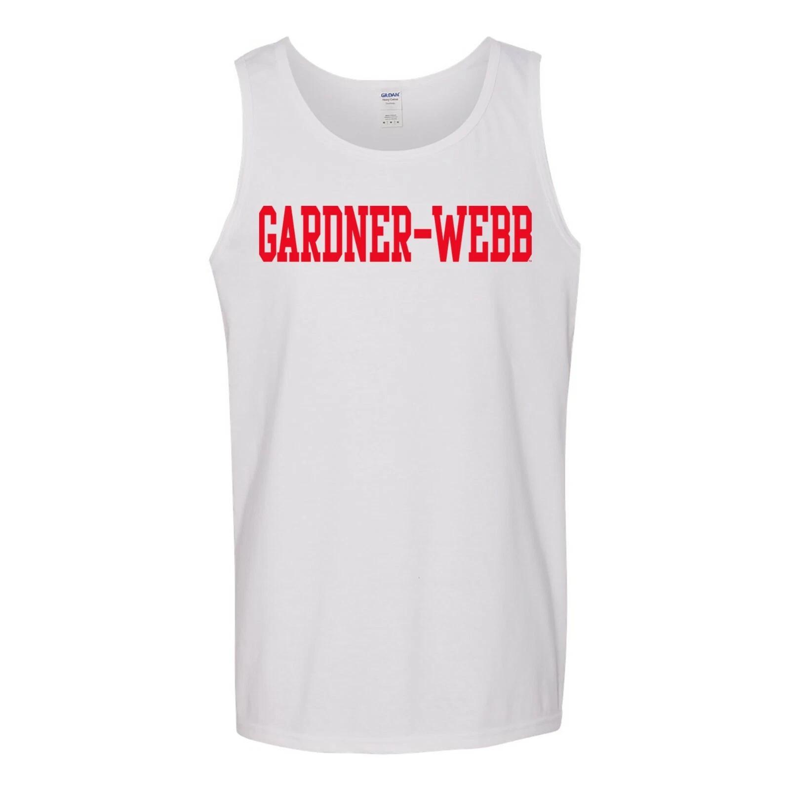 Gardner-Webb Bulldogs Basic Block Tank Top - White 4XL