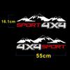 2pc White 4X4 Mountain Car Sticker Graphic Vinyl For JEEP Pickup D-MAX Navara Truck Decal SUV