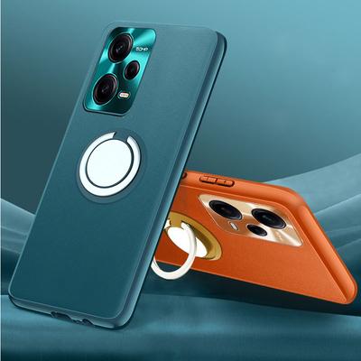 Custodia protettiva per anello magnetico per Poco F5 Pro F4 F3 GT M3 Pro M4 Pro 5G X4 GT X4 NFC X3 NFC X3 Pro X3 GT Custodia protettiva per fotocamera con obiettivo in pelle PU