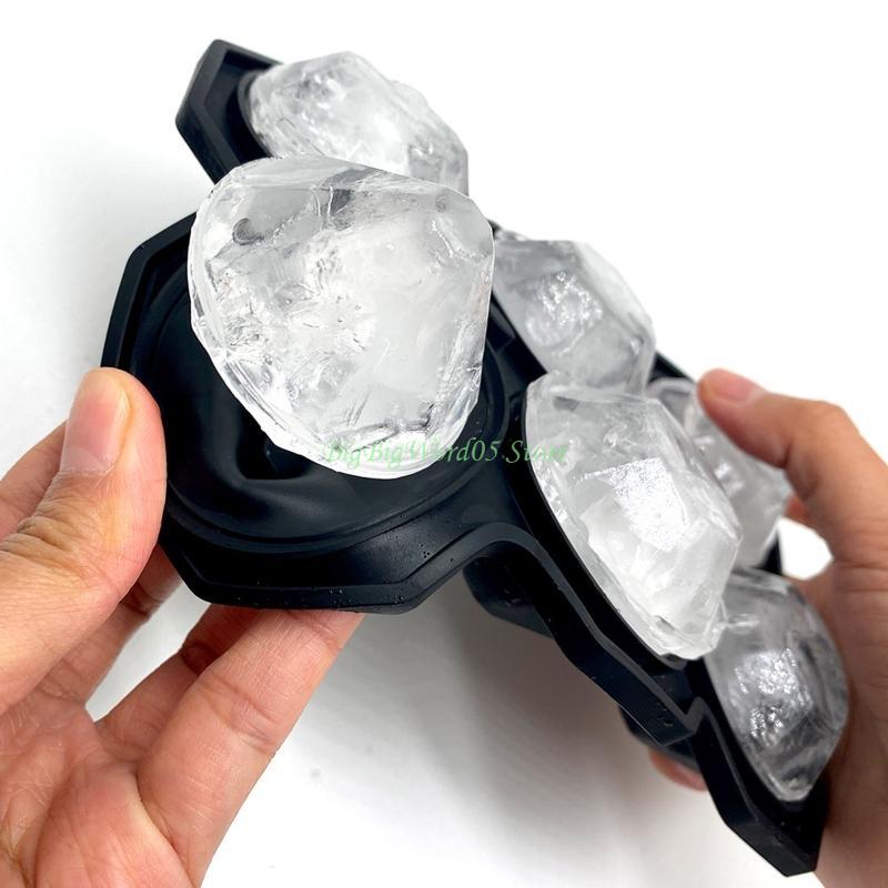 24TE 3D Ice Cubes Maker Mold Silicone DIY Makes Delicate Diamond Ball Shaped Ice Cubes Ice Trays Maker Great Gift