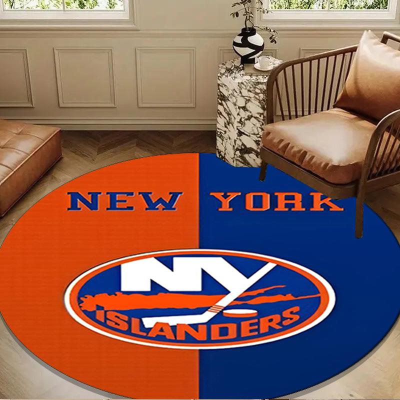 Inselbewohner Hockey Stolz Runder Teppich für Wohnzimmer, Schlafzimmer, Spielzimmer, Stuhlteppich, Teppich, Kreis Teppich, Große Größe Dekor Fan Weihnachtsgeschenk