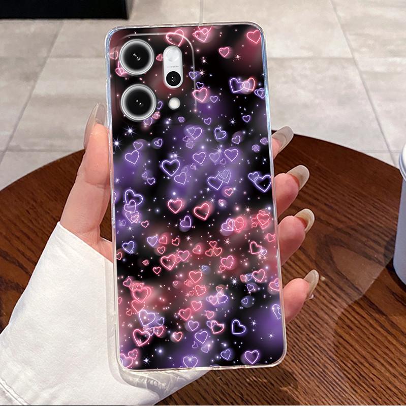 Case For OPPO Reno14 Reno 14 Pro 5G Luxury Cute Heart Rabbit Funny Casing OPPO Reno 14 14Pro Reno14Pro 5G Clear Soft Phone Case