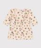 Cubic Long Sleeve Dress A0BKL Milky 24 Months 86cm [Petit Bateau] White/Multicolor
