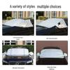 Magnetic Sunshade Half Car Cover - Front Windshield, Four-Season Use, Rainproof Visor