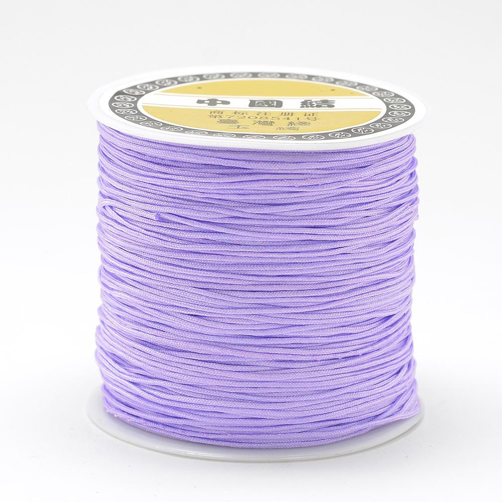 0.8mm Colored Nylon Cord for DIY Hand-Woven Chinese Knot and Tassel Projects