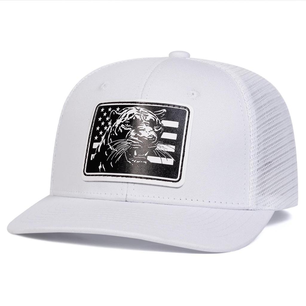 Cappellino da camionista in stile americano, design con rete posteriore, unisex, estivo, traspirante, per esterni, protezione solare