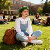 1pc Women French Classic Solid Color Beret Cap,fleece-lined Warmth Leisure Fashion Beanie Hat Suitable for Party Wear Halloween