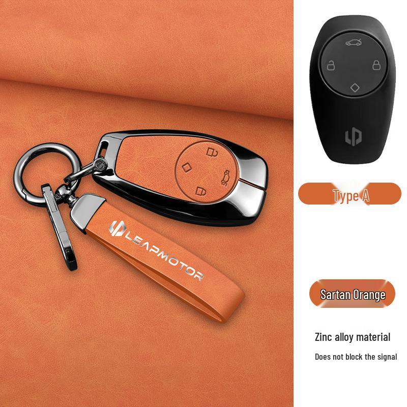 Compatible Leapmotor C11 2023 Key Case: T03 Bag C01 Full-Wrap Protection Key Shell for Men & Women.