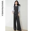 Women's Elegant Long Sleeve Top & Casual Pants Set
