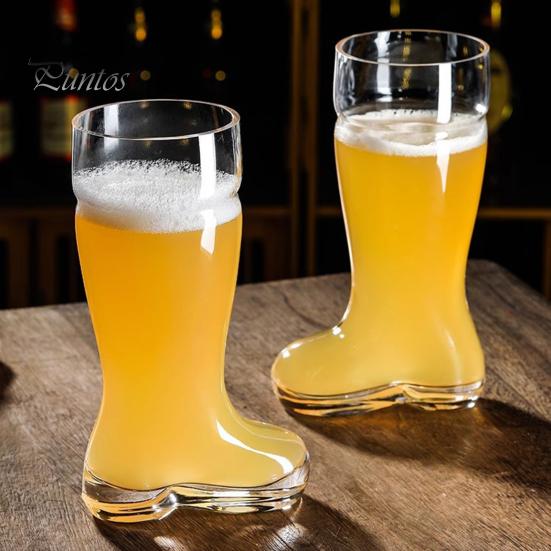 Large Capacity Beer Mug Transparent Design Funny Boot Shape Easy To Clean Dishwasher Safe Beer Cup Party Decoration