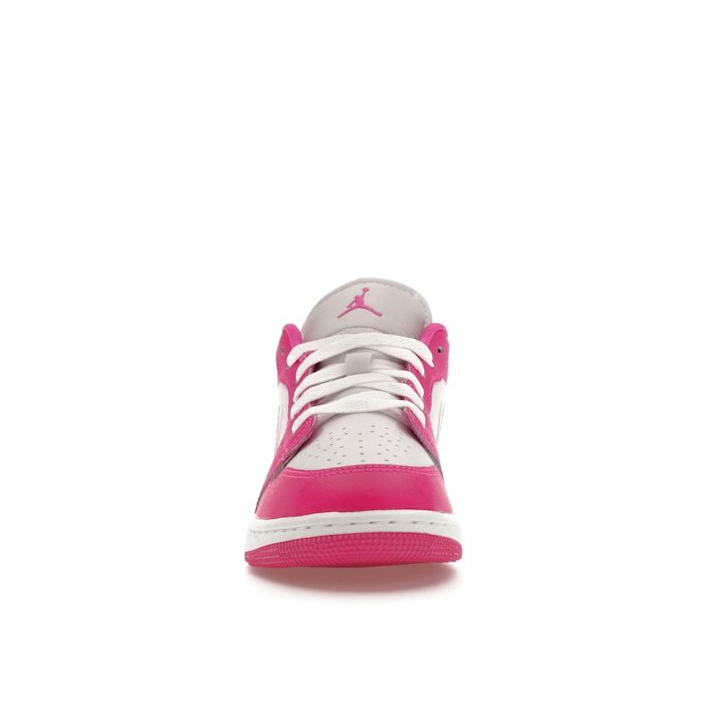 Air Jordan 1 Low GS Fire Pink Kids Sneakers White Iris-Whisper FV8486-600
