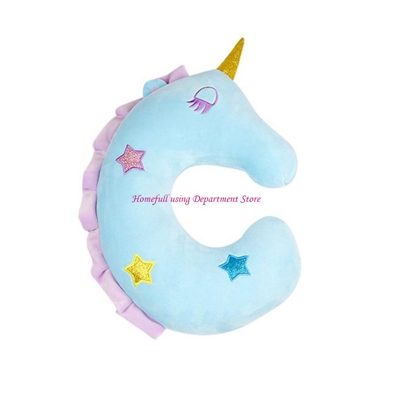 Cartoon Unicorns Neck Travel Pillow Unicorns Ushaped Foam Pillow Office Cushion