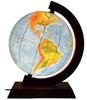 Globus 320 2W1 Illuminated Wood Time Zones App Wooden Fixture