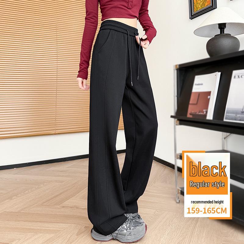 

Northeast Wide-Leg Lamb Wool Winter Pants 2026 - Warm, Velvet-Lined, Versatile, and Straight-Leg Casual Wear XXL for 131-150 jin