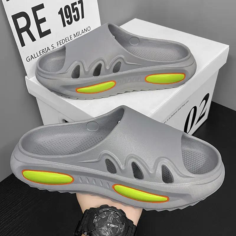 Fashion House Sandals Man Platform Walk Around Home Shiatsu Bathroom Slippers for Men Indoor Beach Designer Luxury Adult Original Shoes