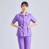 Women's Short Sleeve & Long Sleeve Dark Green Nurse Uniform Set