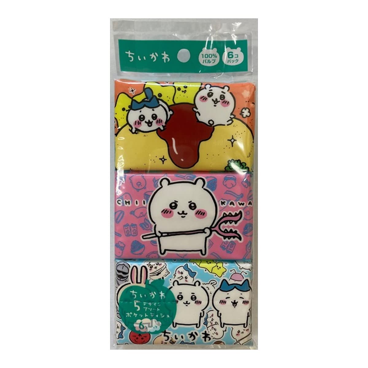 

Мини-карманная салфетка Kono Paper Chikawa, 6 шт.