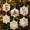 DIY Christmas Pearl Painting Kit Rope Tag Ornament Xmas Tree Decor