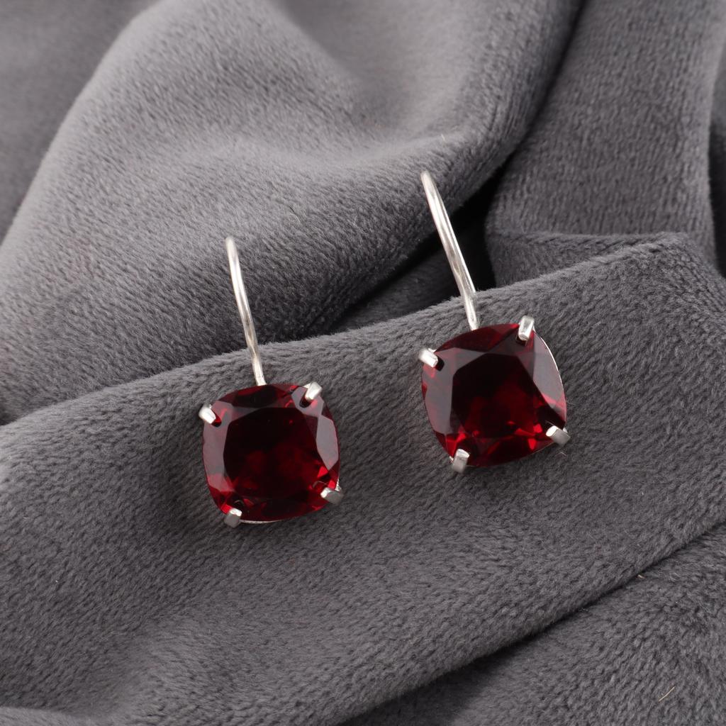 Dazzling Pink Rubellite Gemstone Jewelry, 925 Solid Sterling Silver Earrings, Handmade Designer Jewelry For Wedding Gift
