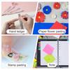 6Pcs Fine Tip Glue Pens with 6 Refills, Quick Dry Roller Glue Pens Easy Control Ballpoint Precision Glue Pens for Scrapbooking