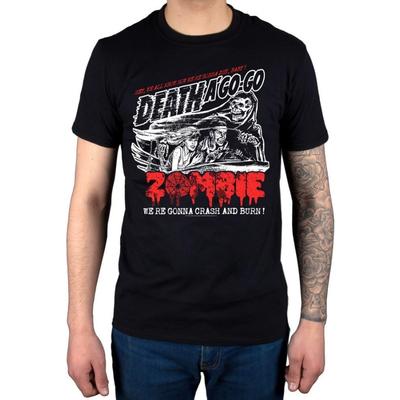 AWDIP Men's Official Rob Zombie Crash T-Shirt Crash Burn Metal Horror Rock Band