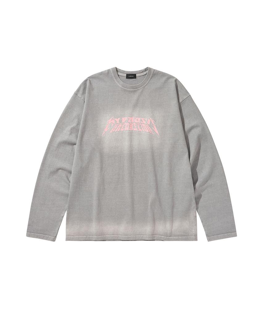 LIBERE Washed Long Sleeve Tee / Gray