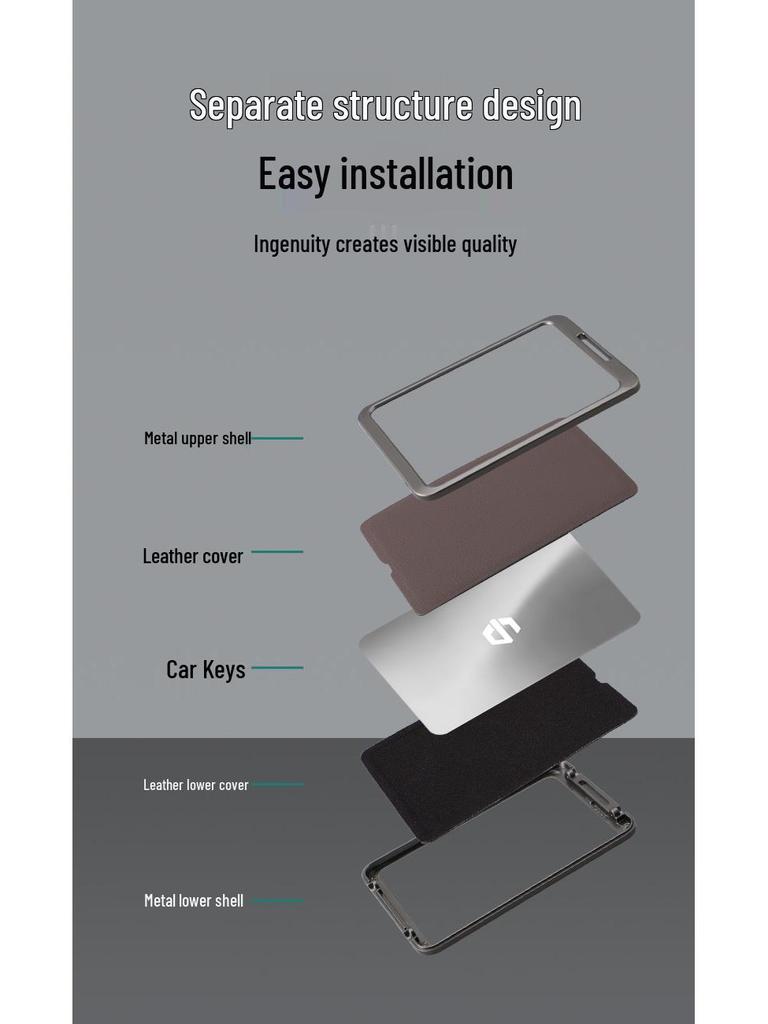 2024 Leapmotor C10 NFC Card Key Cover: Special Metal Shell Holder