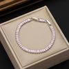 Hot Selling Multicolor Zircon Tennis Bracelet - Single Row 2.5*5mm, Niche Design