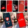 Schweiz Schweizer Flagge Hülle Für Samsung Galaxy S20 S21 FE Plus Note 20 Ultra S8 S9 S10 Note 10 Plus TPU Hülle