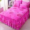 Skin-Friendly Non-Slip Fitted Bed Skirt and Mattress Protector for 1.8m Double Bed