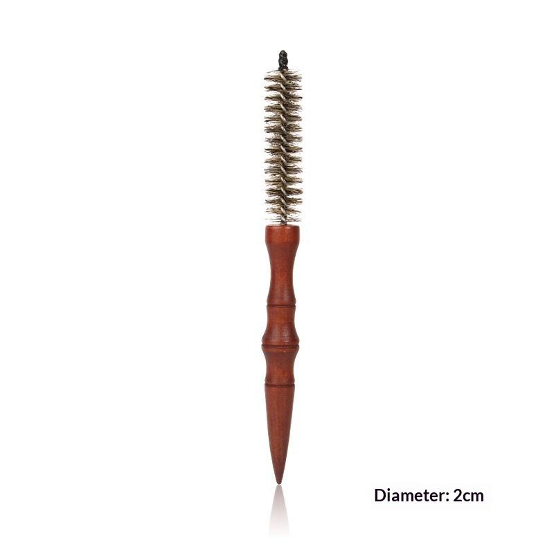 Boar Bristle Hair Brush Natural Boar Bristle Smooth Wooden Handle Hair Softening Comb for Home Salon Men Women