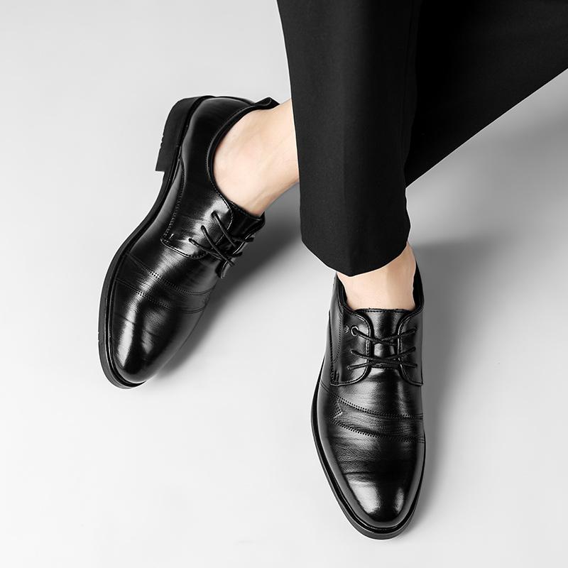 Leather Shoes Summer Breathable Men'S Business Leather Shoes Fashion Casual Shoes Soft Leaher Shoes JZ-28006