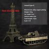Alloy  Tank 1 / 72 All Metal Military Tank Model Ornament Non Scrollable Home Decoration with Woodbox
