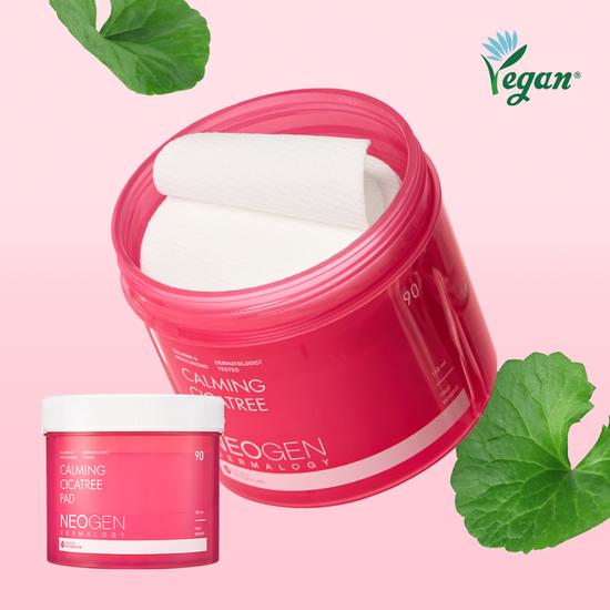 NEOGEN Calming Cica & Tea Tree Soothing Toner Pads, 90 Sheets