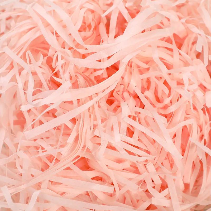 100/200g Colorful Raffia Shredded Paper Candy Boxes DIY Gift Box Filling Material Tissue Party Gift Packaging Filler Decor